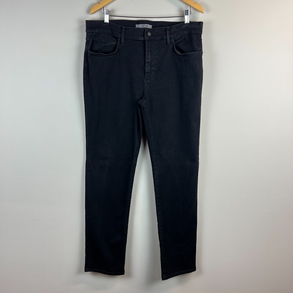 Joe's Jeans Brixton Jeans Mens 36 x33 Black Denim Straight Leg Stretch Classic